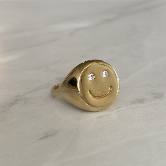 smiley face ring