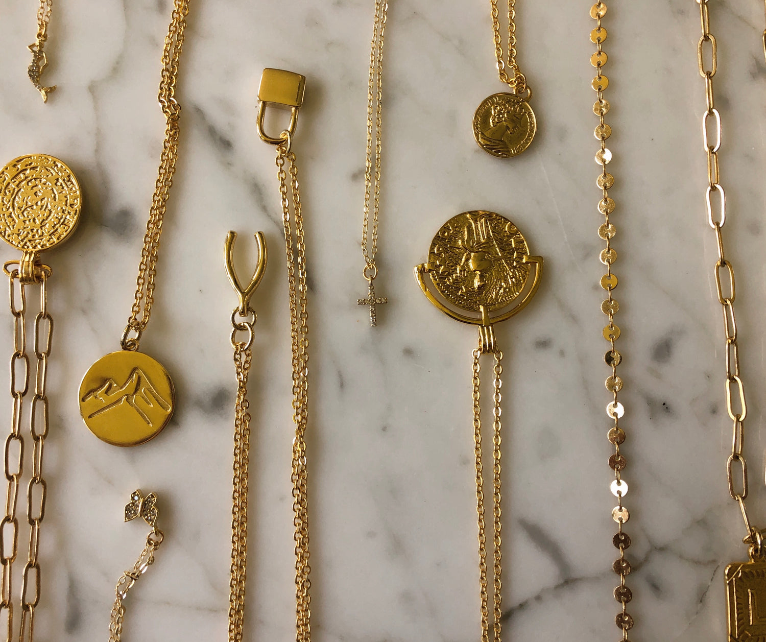 24k gold-plated necklaces