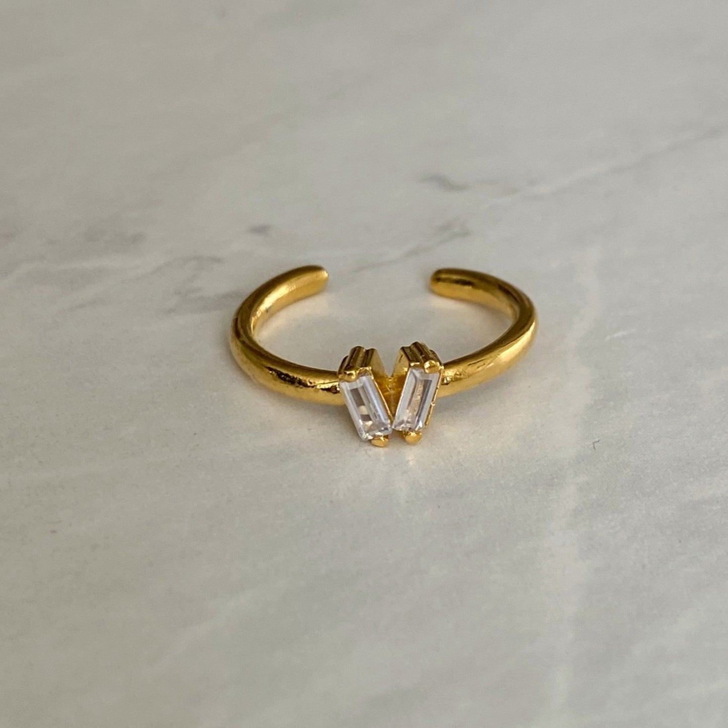 double crystal ring