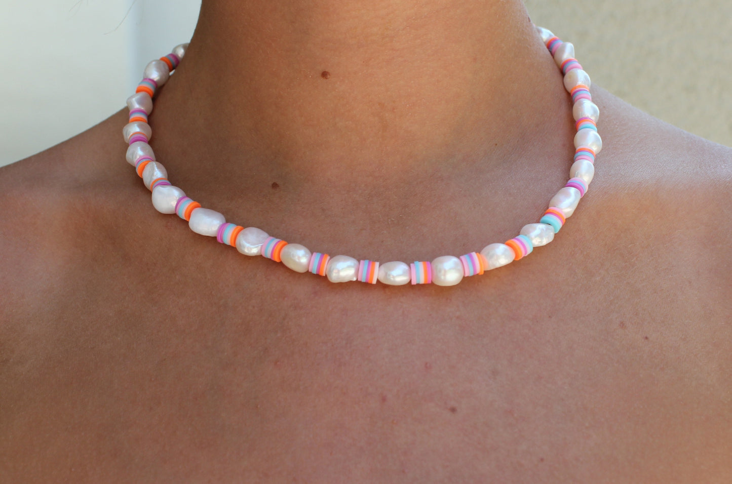 sorbet freshwater pearl necklace