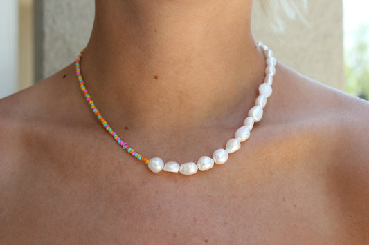fun in the sun freshwater pearl necklace